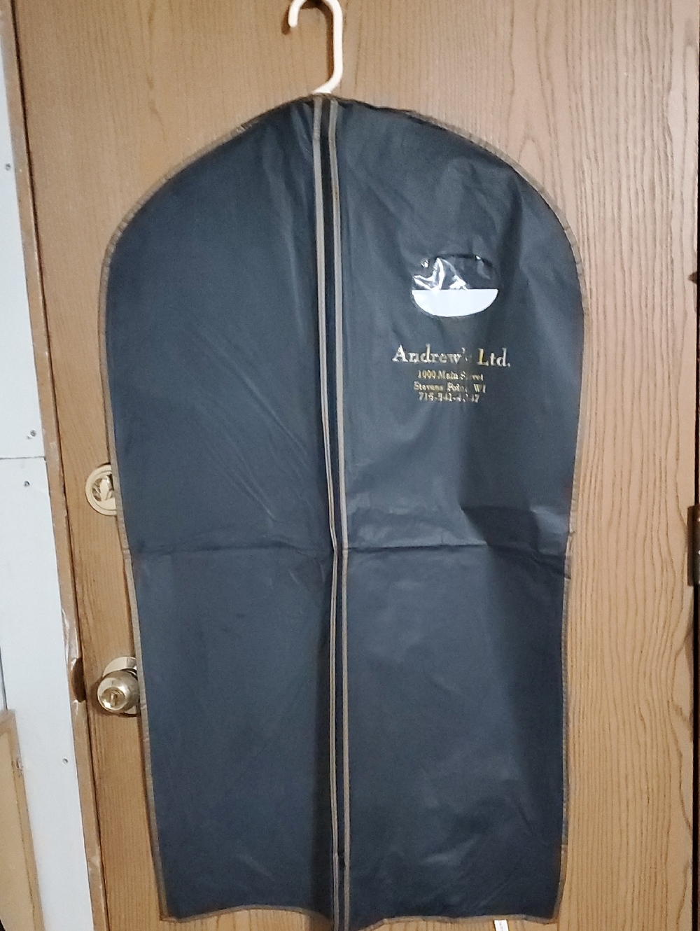 Andrew's Ltd. Black Garment Bag